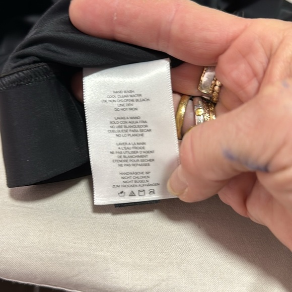 Talbots X Miraclesuit NWOT Black Swim Skirt size 10 - Picture 8 of 11